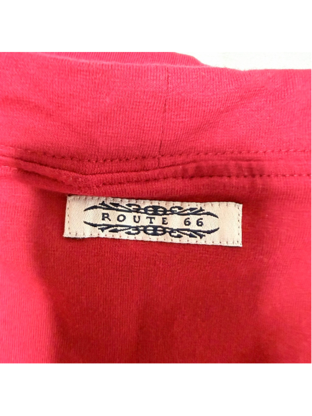 Vintag Y2K Route 66 Red Tube Top NEW with tags XL - Picture 2 of 5
